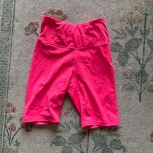 Neon Pink IVL Biker Shorts
